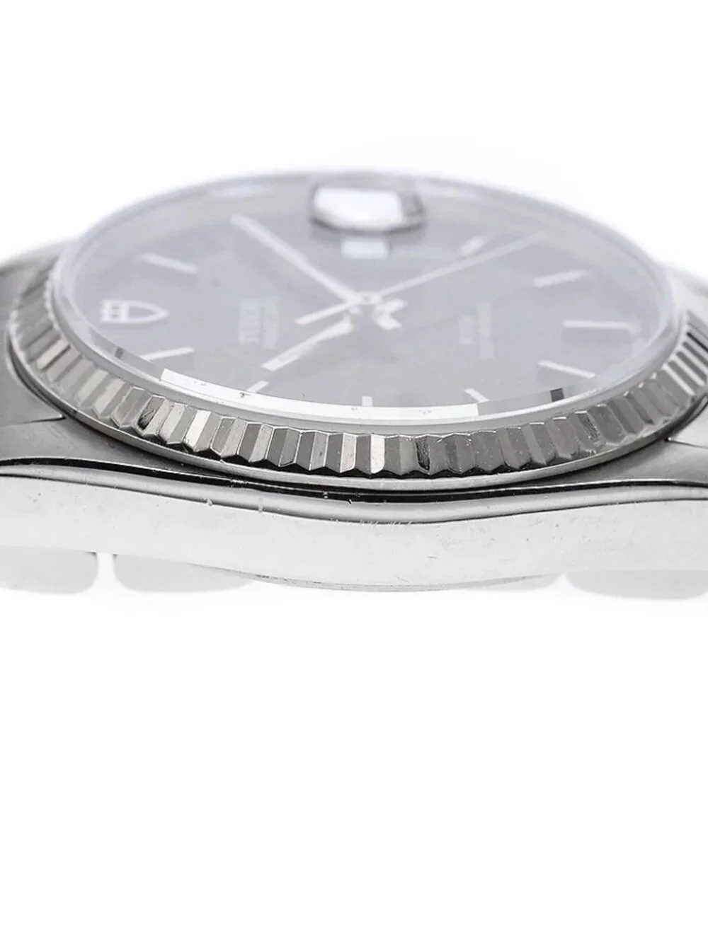 TUDOR Prince Date 74034 WG bezel black Dial Automatic Men's Watch_973358